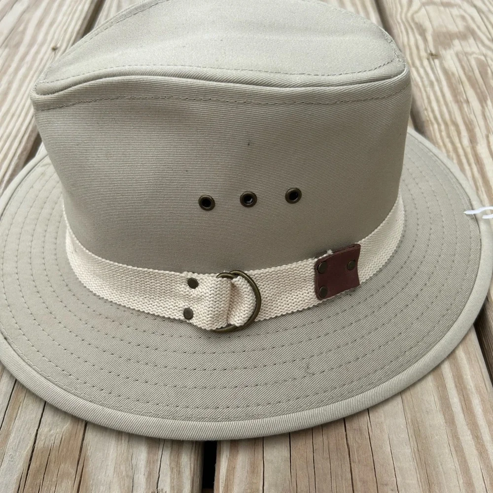 VINTAGE - Panama Jack Canvas Hat - Size Medium - Color‎ Tan/Khaki NEVER WORN